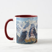 " Schweiz: 2021 - Jungfraujoch Panorama ... Tasse マグカップ (左)
