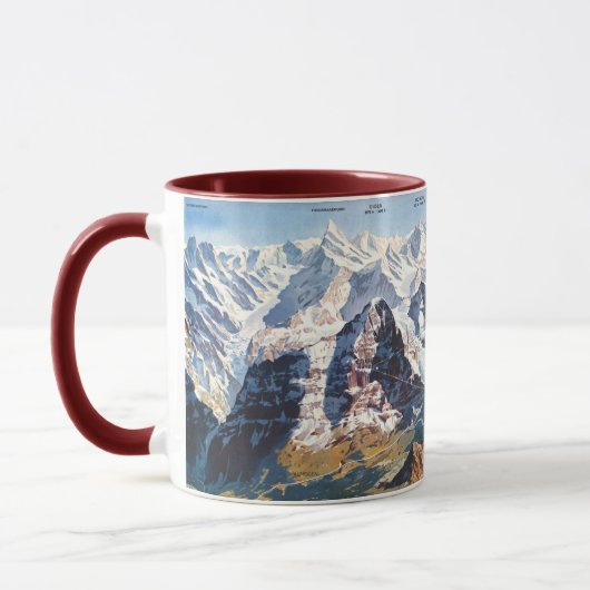 " Schweiz: 2021 - Jungfraujoch Panorama ... Tasse マグカップ (左)