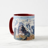" Schweiz: 2021 - Jungfraujoch Panorama ... Tasse マグカップ (正面左)