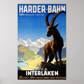 " Schweiz: 2022/heute Interlaken - Harder Bahn ... ポスター (正面)