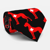 Schweiz Dogge ネクタイ (ロール)