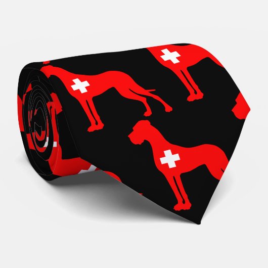 Schweiz Dogge ネクタイ (ロール)