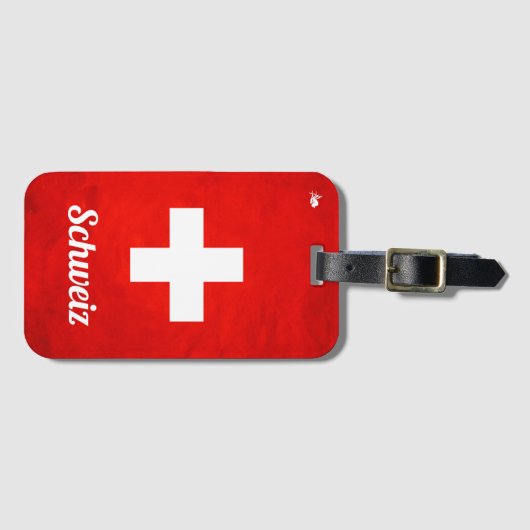 " SCHWEIZ Gepäck Anhänger ... " ラゲッジタグ (正面横)