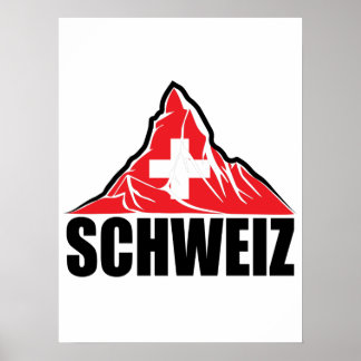 Schweiz Matterhorn Switzerland ポスター