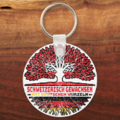 Schweiz Schweizer Deutsch Deutschland Baum Wurzel キーホルダー (裏面)