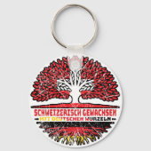 Schweiz Schweizer Deutsch Deutschland Baum Wurzel キーホルダー (裏面)