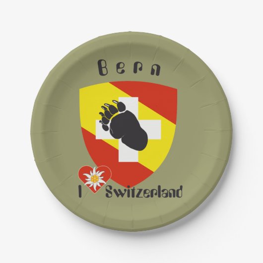 Schweiz Suisse Svizzera Bern Berne Berna Teller ペーパープレート (正面)