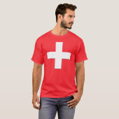 Schweiz Suisse Svizzera Helvetia Switzerland Tシャツ (正面フル)