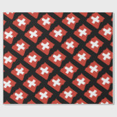 Schweiz Suisse Svizzera Svizra Geschenkpapier ラッピングペーパー (フラット)