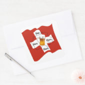 Schweiz - Suisse - Svizzera - Svizra - Switzerland スクエアシール (封筒)