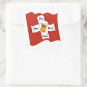 Schweiz - Suisse - Svizzera - Svizra - Switzerland スクエアシール (バッグ)