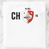 Schweiz Suisse Svizzera Svizra Switzerland Kleber 楕円形シール (バッグ)