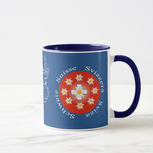 Schweiz Suisse Svizzera Svizra Switzerland Tasse マグカップ (右)
