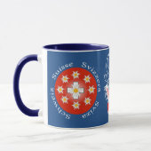 Schweiz Suisse Svizzera Svizra Switzerland Tasse マグカップ (左)