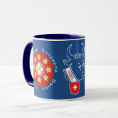 Schweiz Suisse Svizzera Svizra Switzerland Tasse マグカップ (正面左)