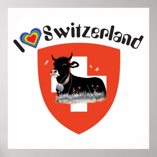 Schweiz, Suisse, Svizzzera, Svizra,スイス ポスター (正面)