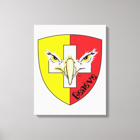 Schweiz  Suisse  Switzerland Genève キャンバスプリント (正面)