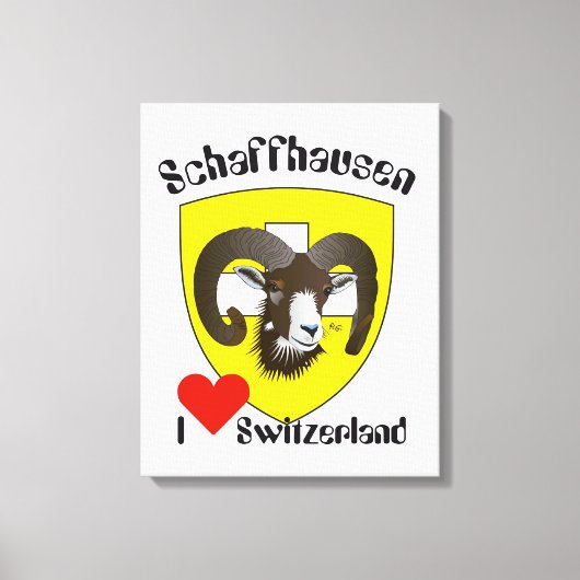 Schweiz Suisse Switzerland Schaffhausen キャンバスプリント (正面)