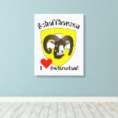 Schweiz Suisse Switzerland Schaffhausen キャンバスプリント (インサイチュ (ウッドフロア))