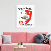 Schweiz Suisse Switzerland Wallis キャンバスプリント (インサイチュ (リビング))
