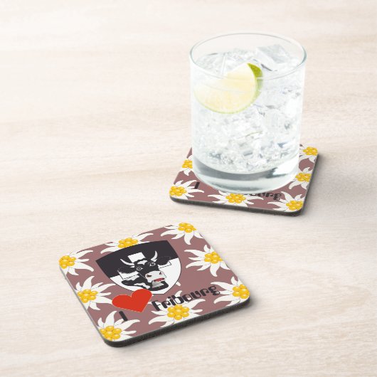 Schweiz Suisse Untersetzer Freiburg Fribourg コースター (右側)