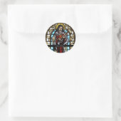 Schweizer Kirchenfenster Aufkleber Suisse Svizzera ラウンドシール (バッグ)