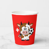 Schweizer Kuh mit Fussball 紙コップ (裏面)