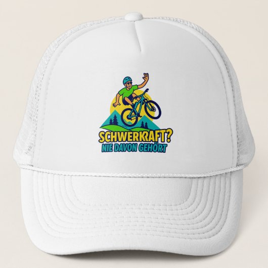 Schwerkraft?Lustiges Mountainbike Design für Biker キャップ (正面)