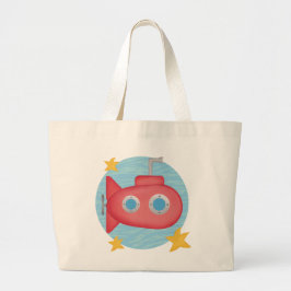 Schwimmbadtasche mit U-Boot ラージトートバッグ