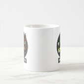 Sciおもしろい-Fiマリンオレンジ猫は猫に用心 コーヒーマグカップ (中央)