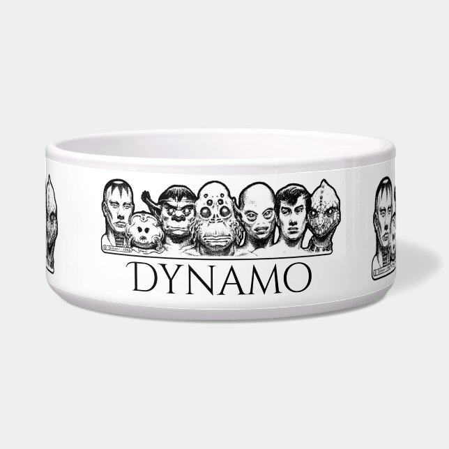 Sci-パーソナライズされたFiセラミックペットボウル ボウル (正面)