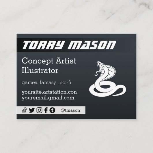 Sci Cyberpunk Droid名刺 名刺 (裏面)