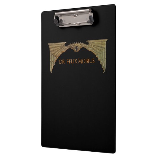 Sci Fiアイ飛んでいるノートブパーソナライズされたック クリップボード (左)