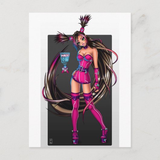Sci Fiアニメガールニッキー ポストカード (正面)