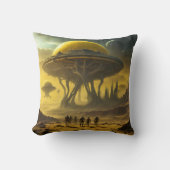 Sci-FiエイリアンワールドビュープラネットUfoタワー クッション (正面)