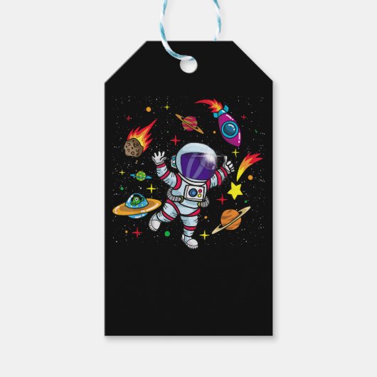 Sci Fiキッズのための宇宙ギフト – 男の子と女の子Ast ギフトタグ (正面)