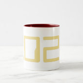 Sci-Fiギークおたく2024年新年コーヒーティーミルクマグ ツートーンマグカップ (中央)