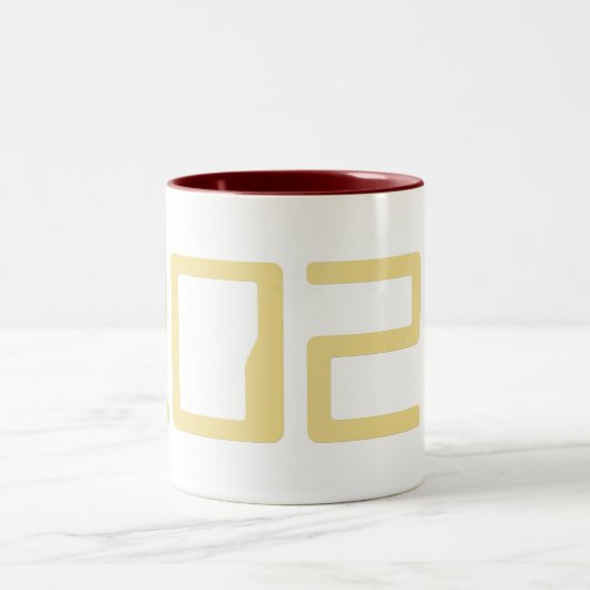 Sci-Fiギークおたく2024年新年コーヒーティーミルクマグ ツートーンマグカップ (中央)