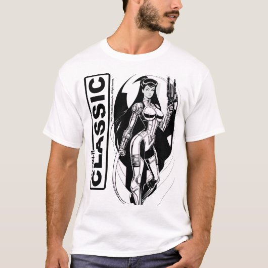 SCI-FIクラシックレトログラフィックTシャツ Tシャツ (正面)