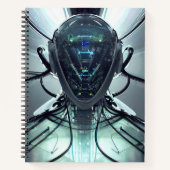 Sci-Fiサイバードロイドファイターパイロット ノートブック (正面)