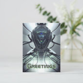 Sci-Fiサイバードロイドファイターパイロット ポストカード (スタンド正面)