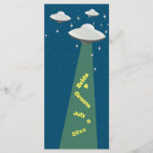 Sci Fiソーサー飛んでいる結婚式 プログラム (正面)