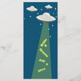 Sci Fiソーサー飛んでいる結婚式 プログラム