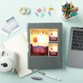Sci-Fiトラベル広告、プラネットケプラー16b シール (iPadカバー)