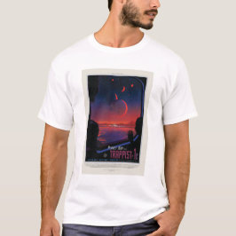 Sci-Fiトラベル広告、プラネットトラピスト–1e Tシャツ