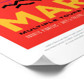 Sci-Fiトラベル広告、惑星火星 ポスター (角)