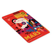 Sci-Fiトラベル広告、惑星火星 マグネット (右側)