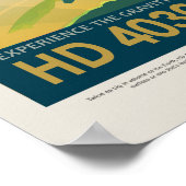 Sci-Fiトラベル広告、惑星HD 40307g ポスター (角)