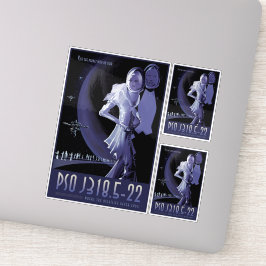 Sci-Fiトラベル広告、惑星PSO J318.5-22 シール