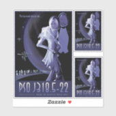 Sci-Fiトラベル広告、惑星PSO J318.5-22 シール (シート)